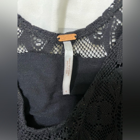 Free People Black ‘Salinas Foil’ Lace Dress - Picture 7 of 8